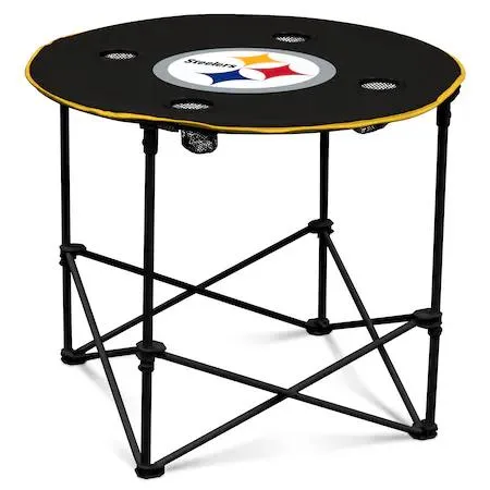 Logo Brands Logo Brands 625-31 Pittsburgh Steelers Round Table storage — product photo