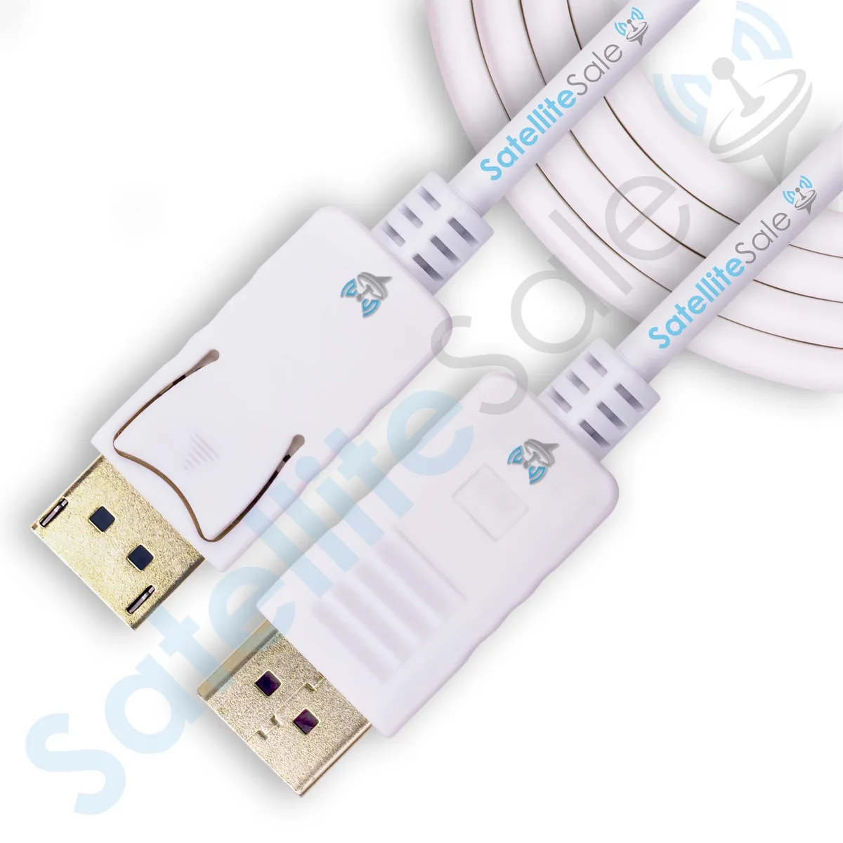 SatelliteSale SatelliteSale DP-HDMI-6-ft DisplayPort to HDMI Cable 6 ft White 4K 30 Hz 8.64Gbps — product photo