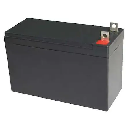 Rectangular black ABS battery with top bolt terminals