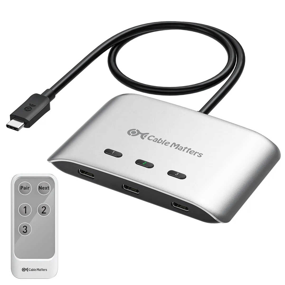  TRENDnet 201343 20 Gbps USB-C KVM Switch 3-in-1-out — product photo