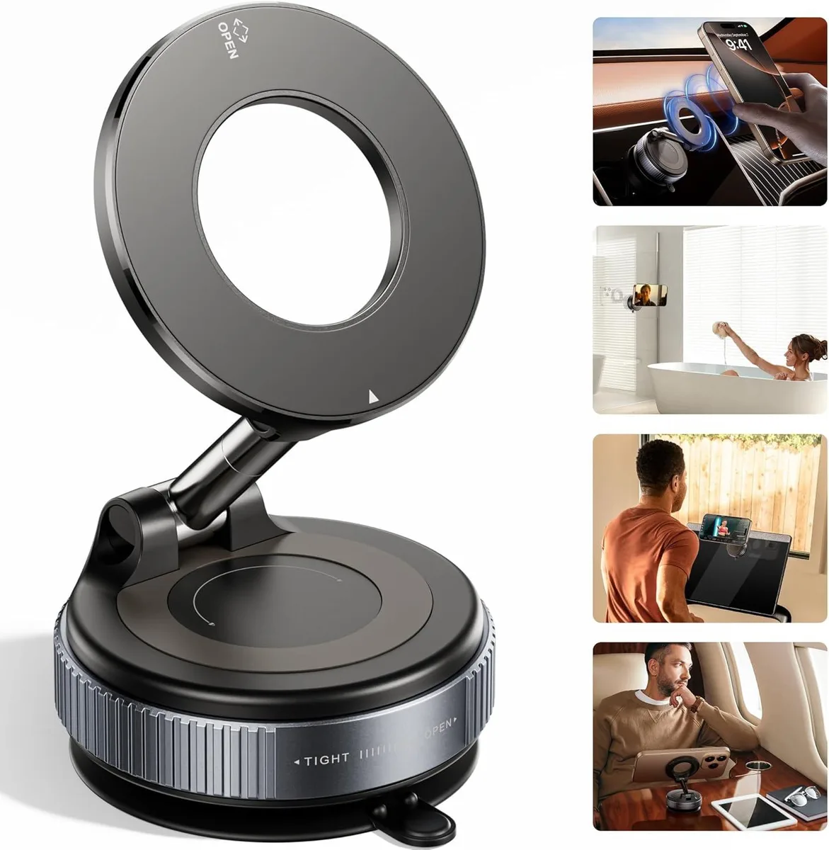 censreal censreal 2026 Upgraded Vacuum Magnetic Phone Mount 96LBS 360° — product photo