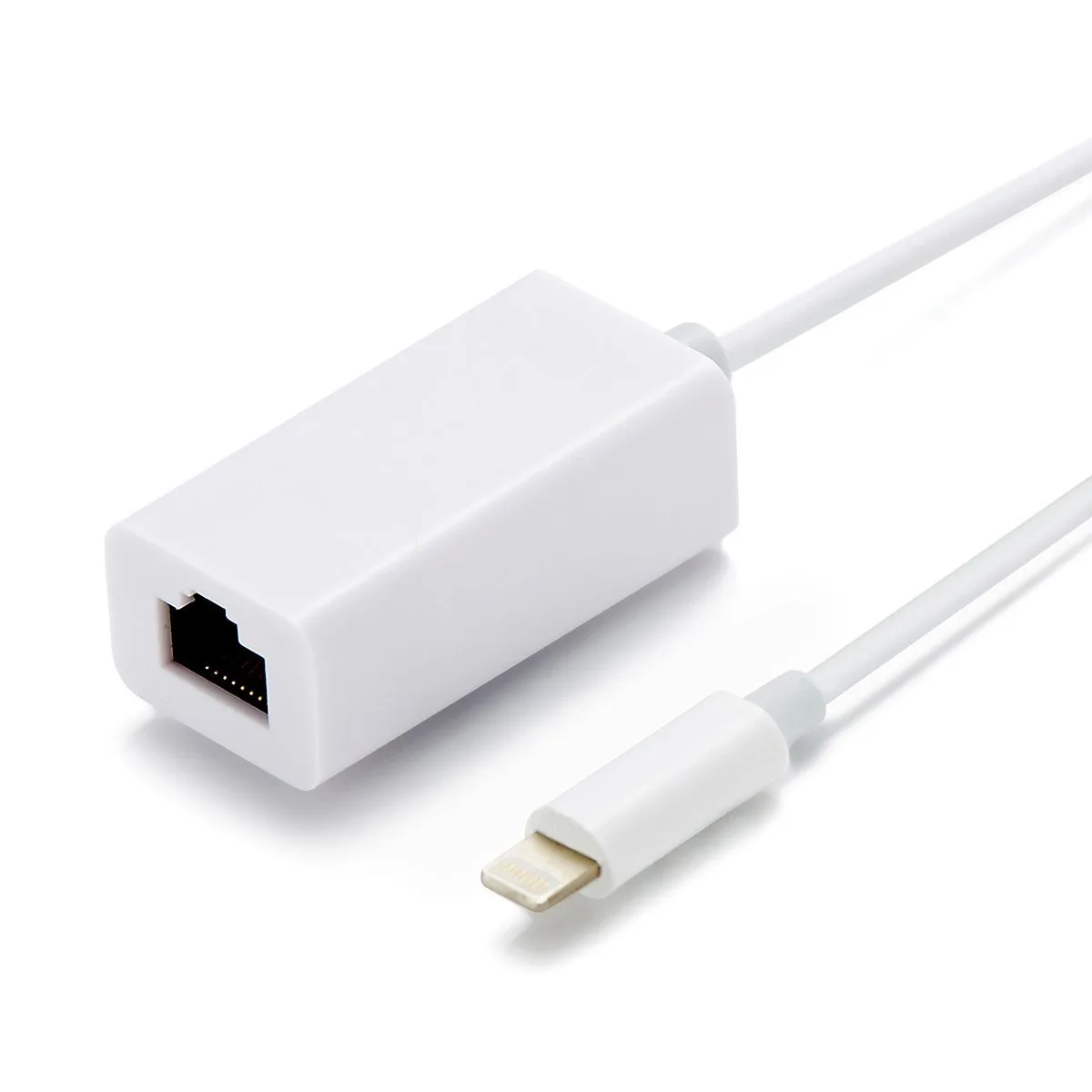 TeKit TeKit s6lt Lightning to RJ45 Ethernet Adapter 3.3 ft White — product photo