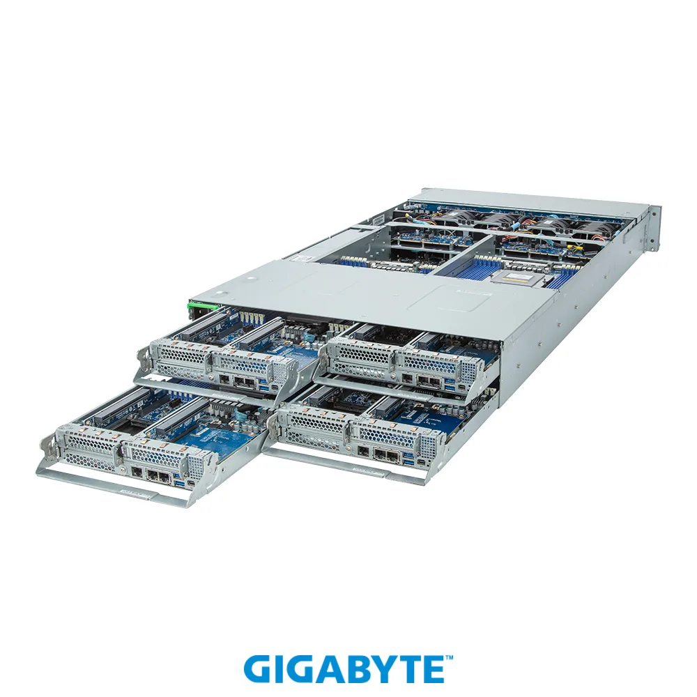 GIGABYTE GIGABYTE H273-Z81-AAN1 barebone server 2U 4-node AMD EPYC 9004 8-bay 2600W — product photo