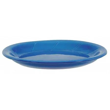 Pack of 24 oval vitrified stoneware platters in assorted colours