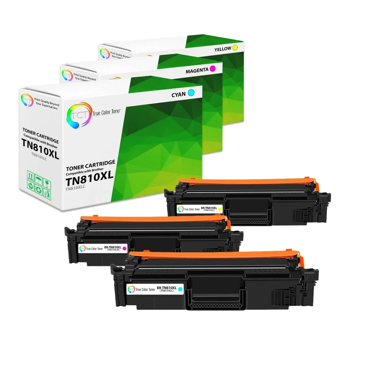 True Color Toner True Color Toner TN810XL Color Toner Cartridge 3 Pack — product photo