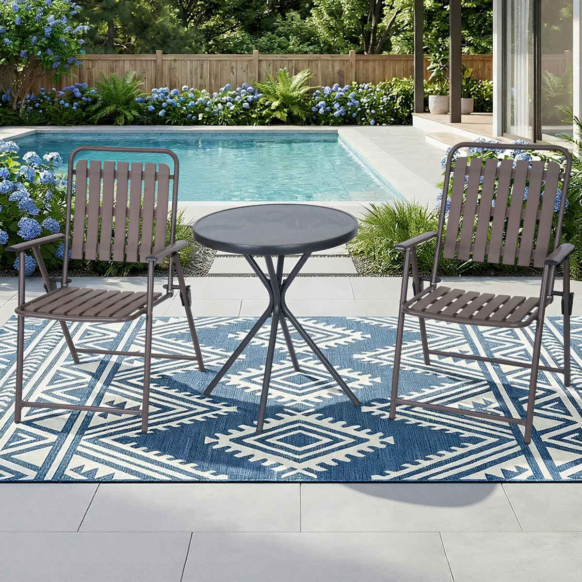 VANBOW VANBOW 3-Piece Patio Furniture Set Brown 24 — product photo