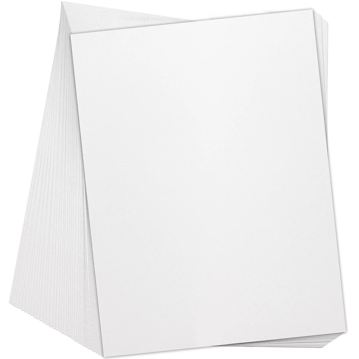 Stack of 65 loose white sheets 12 by 9 inches 100gsm acid free paper