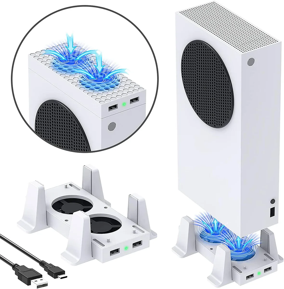 BONAEVER BONAEVER Cooling Stand for Xbox Series S White — product photo