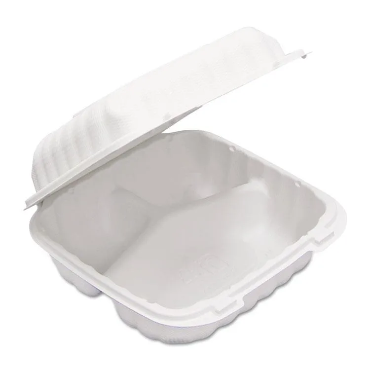 Pactiv Pactiv PACYCN80803 22 Oz 3-compartment hinged lid containers 200 carton cleaning — product photo