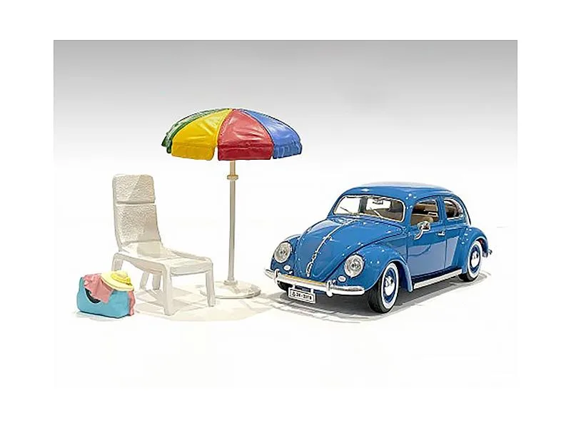 American Diorama American Diorama Beach Girls Accessories Set 1/24 Scale AD76417 — product photo
