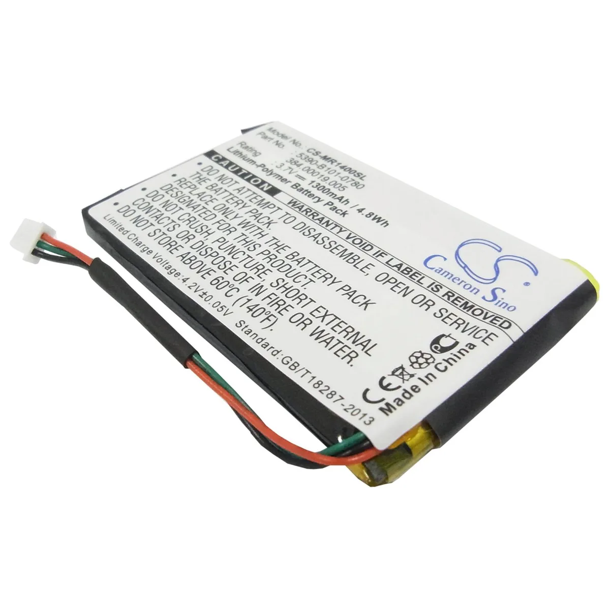 Cameron &amp; Co Cameron &amp; Co DS-CS-MR1400SL GPS accessory Li-Polymer battery 3.7V 1300mAh black — product photo
