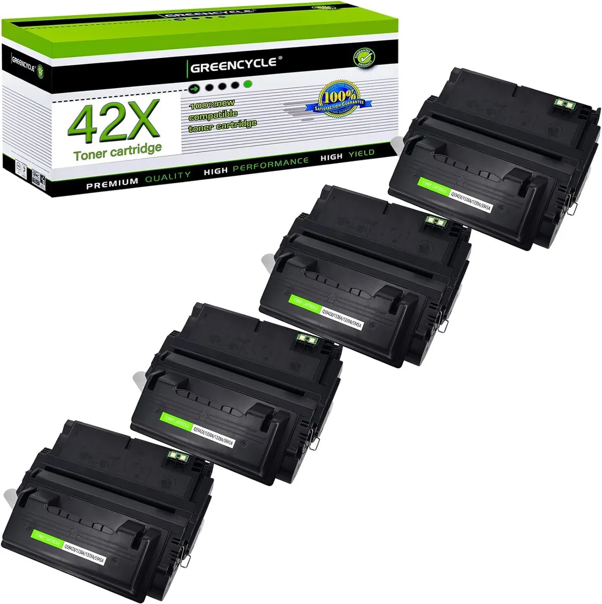 GREENCYCLE GREENCYCLE Q5942X toner cartridge 4-pack black 20000 pages — product photo