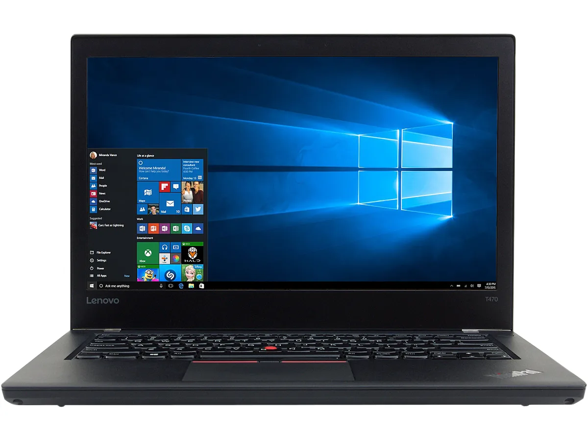 Lenovo Lenovo NE5-31772 T470 i5-6300U 2.4GHz 8GB 512GB SSD 14.0" WXGA Windows 10 refurbished — product photo