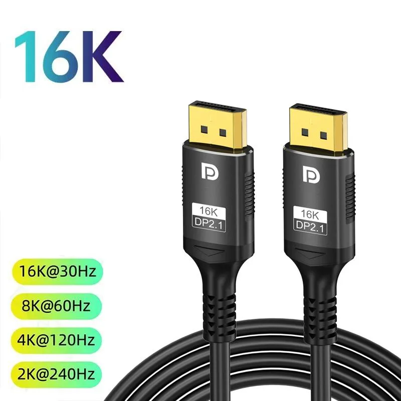 LUOM LUOM TJ-A285BK DisplayPort 2.1 cable 6.6 ft 80 Gbps — product photo