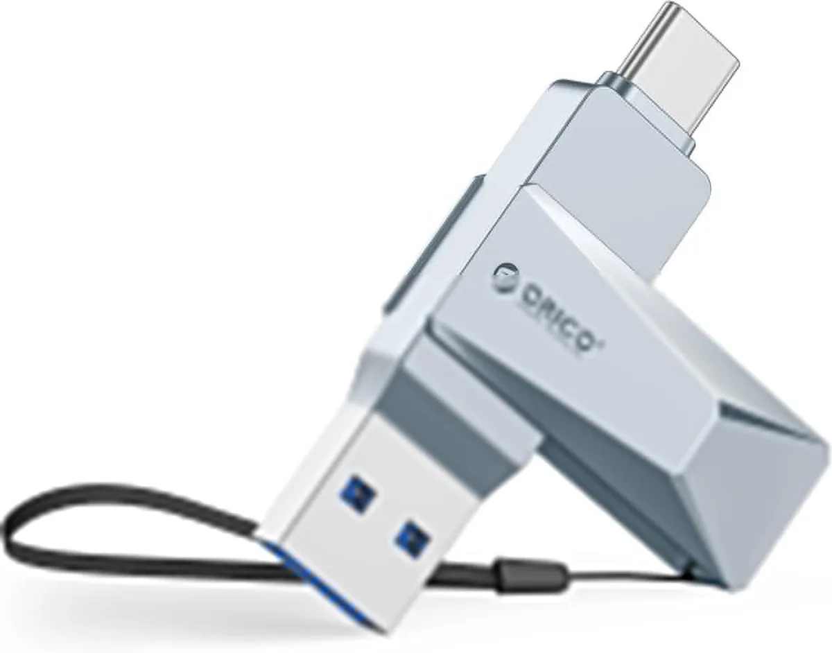 Orico Orico CB05 32GB USB 3.2 Gen 1 Dual USB-A &amp; USB-C Flash Drive Blue — product photo