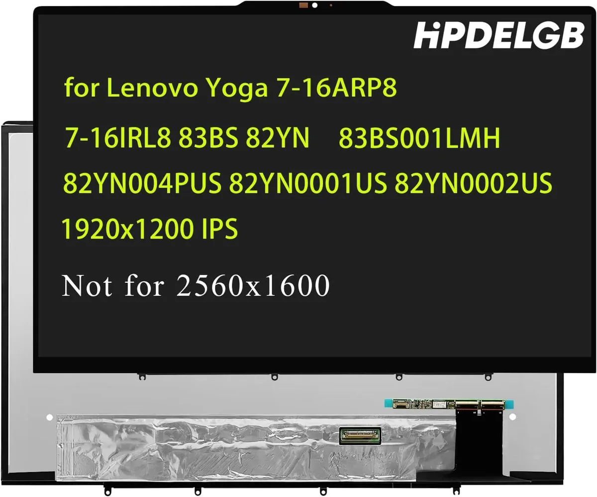 NUOLAISUN NUOLAISUN 5D10S39941 1920x1200 IPS 30PINS Touch Screen for Lenovo Yoga 7-16ARP8 7-16IRL8 — product photo