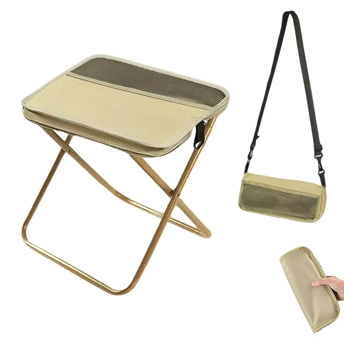 CIYOJA Collapsible Camping Stool Set 97 Aluminum 12 pack — product photo