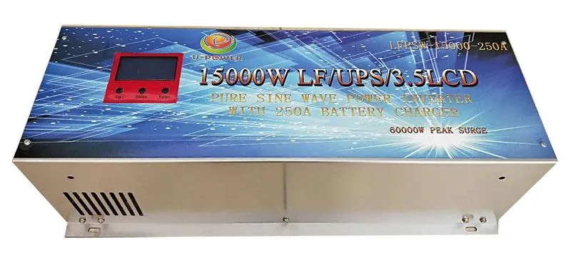 u-power u-power 60000W Peak 15000W Power Inverter 24V DC to 110V 220V AC 60Hz Split Phase Pure Sine Wave — product photo