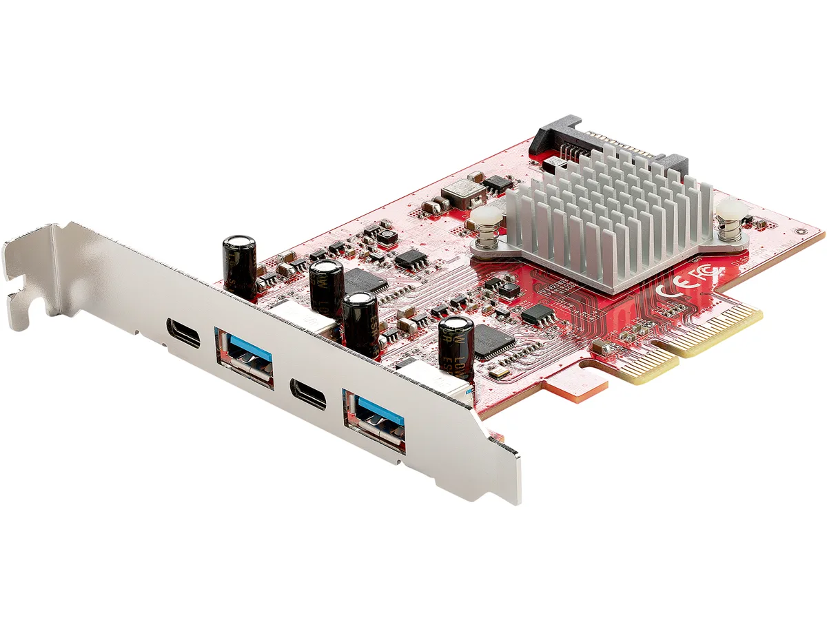 STARTECH STARTECH PEXUSB312A2C2V 4-port USB 3.2 Gen 2 expansion card — product photo