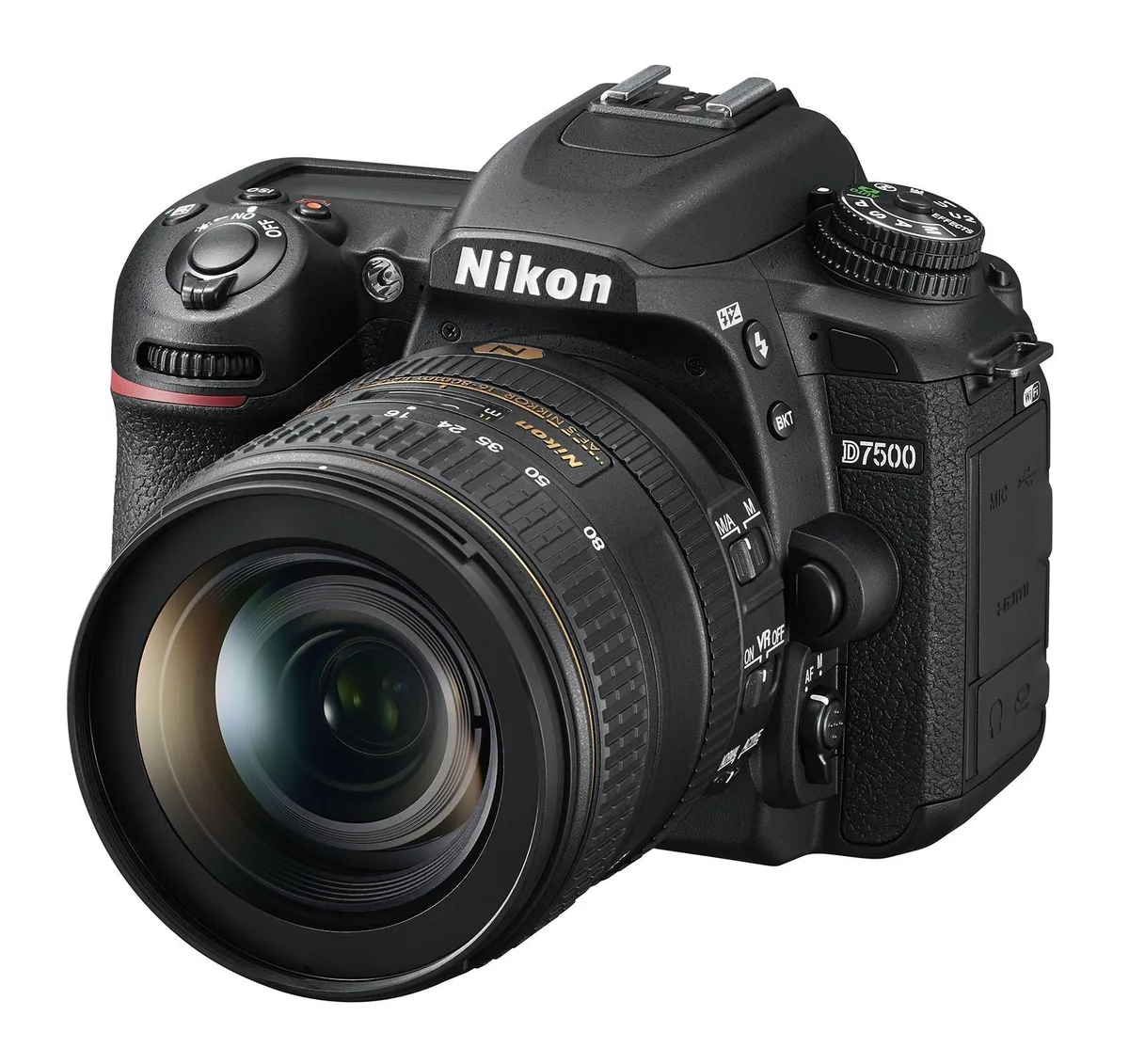 Nikon Inc Nikon D7500 20.9MP DSLR camera kit with AF-S DX NIKKOR 16-80mm f/2.8-4E ED VR lens — product photo