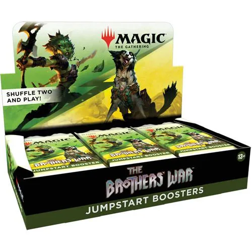WIZARDS OF THE COAST WIZARDS OF THE COAST The Brother's War Jumpstart Booster Box 18 Packs — product photo