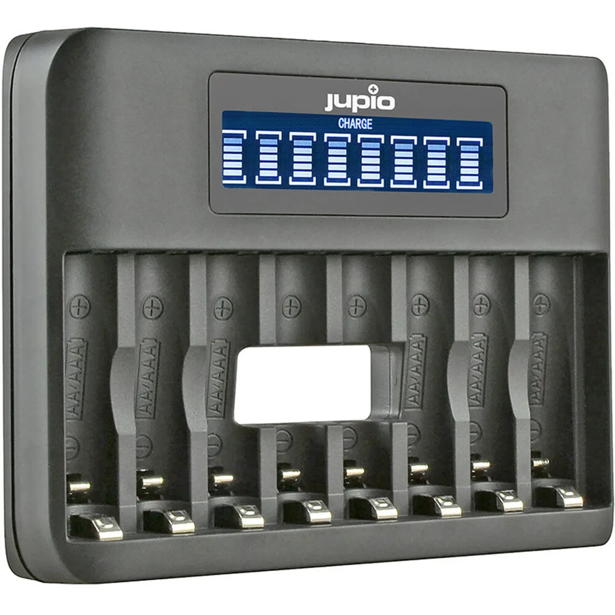 Jupio Jupio USB 8-Slot Octo Battery Charger with LCD Display video accessory — product photo