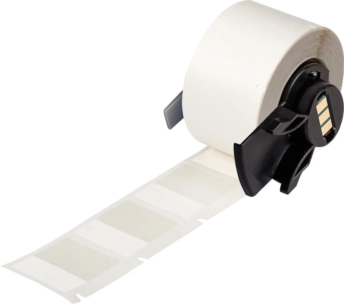White self-laminating vinyl label roll 1.25" x 1