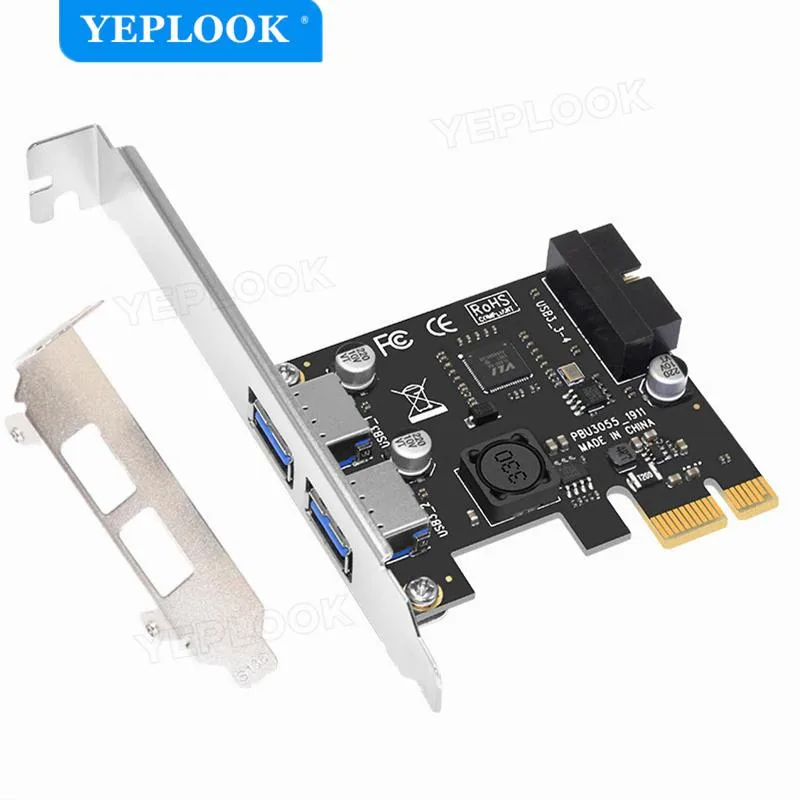YEPLOOK YEPLOOK PCIe to 2 Ports USB 3.0 Expansion Card 19pin VL805 — product photo