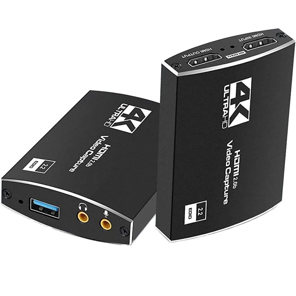 WRIARICH WRIARICH OZC3B 4K@60Hz HDMI USB 3.0 Video Capture Card Black — product photo