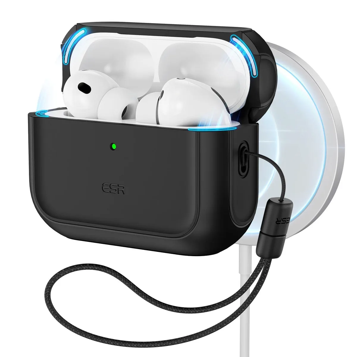  ESR AirPods Pro 3 (2025) Hybrid Magnetic Case Black — product photo