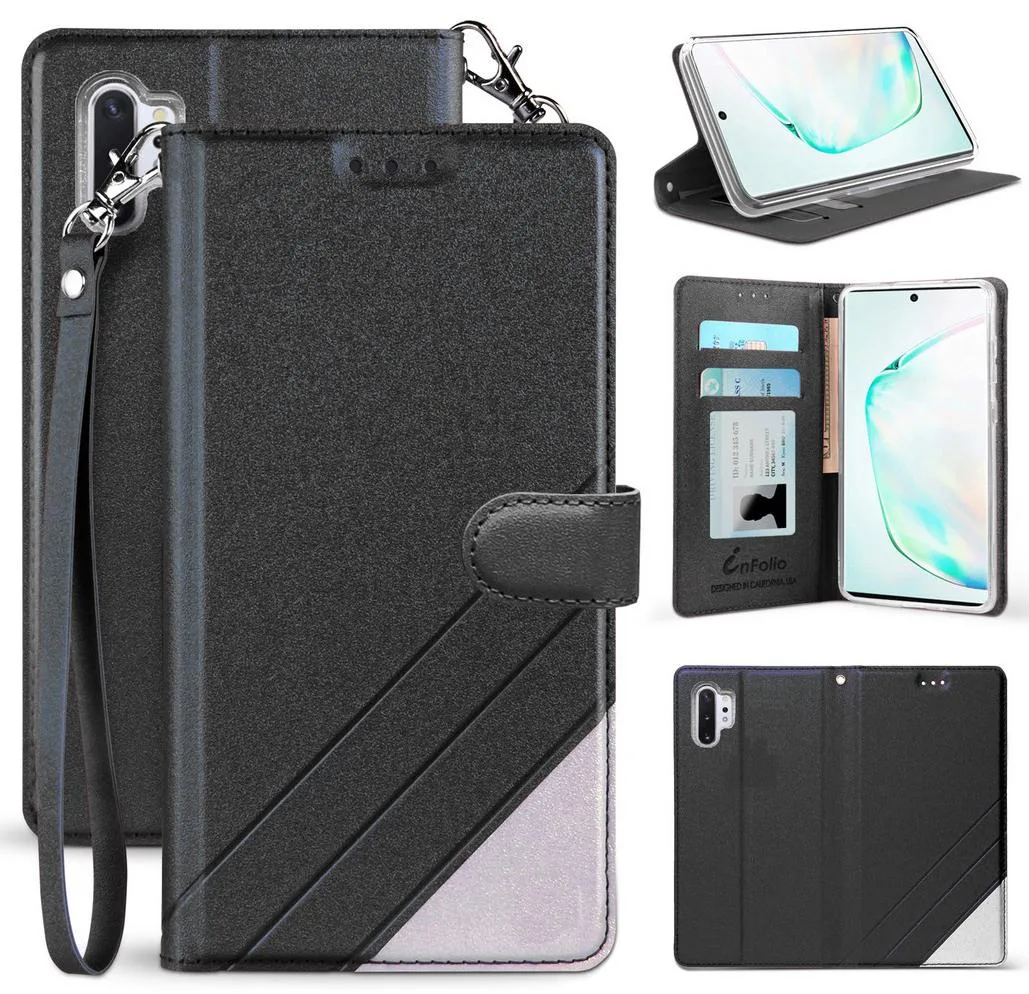 Nakedcellphone Nakedcellphone Infolio-C Wallet Case with Strap for Samsung Galaxy Note 10 Plus — product photo