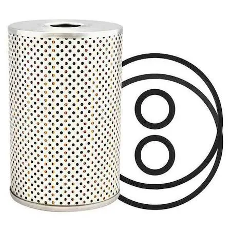 Cylindrical metal filter cartridge with pleated paper media and supplied gaskets