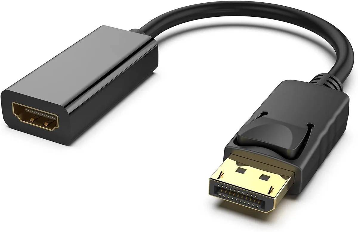 BUCIER BUCIER DisplayPort 1.2 to HDMI 1.4 adapter male to female 4K 30Hz 1080p 60Hz — product photo