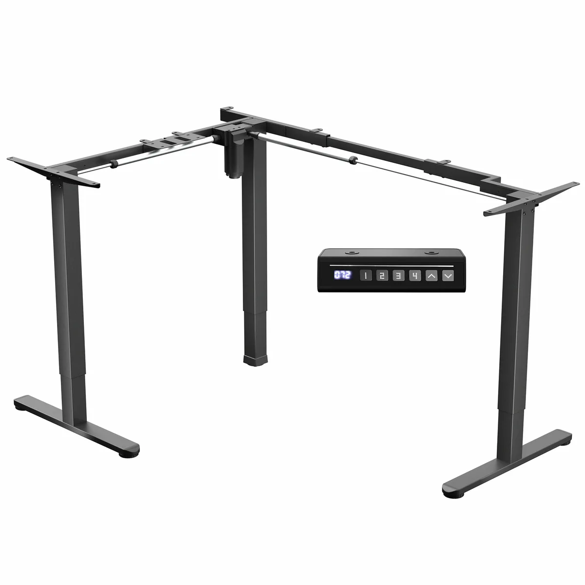 VIVO VIVO Black Small Electric Single Motor Corner Desk Frame 43" 225 lbs — product photo