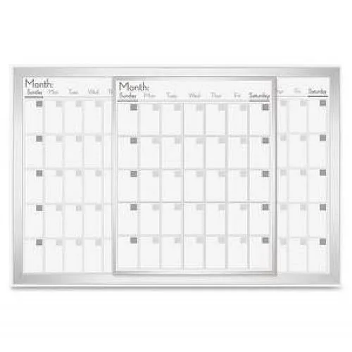 Lorell Lorell 52503 Dry-Erase Magnetic Calendar Board 24x36 Frost — product photo
