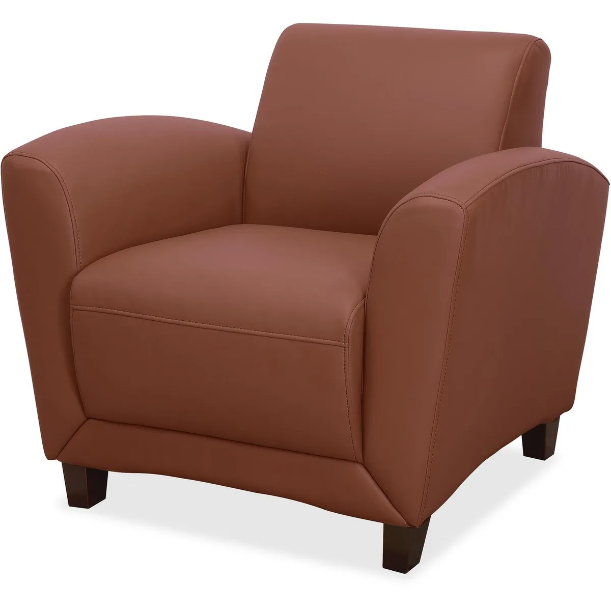 Lorell Lorell LLR68948 Club Chair 34-1/2"x36"x31-1/4" Tan office furniture — product photo