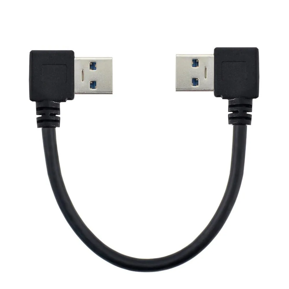 BUCIER BUCIER USB 3.0 Type A Male 90° Left to Right Angled Extension Cable 20cm — product photo