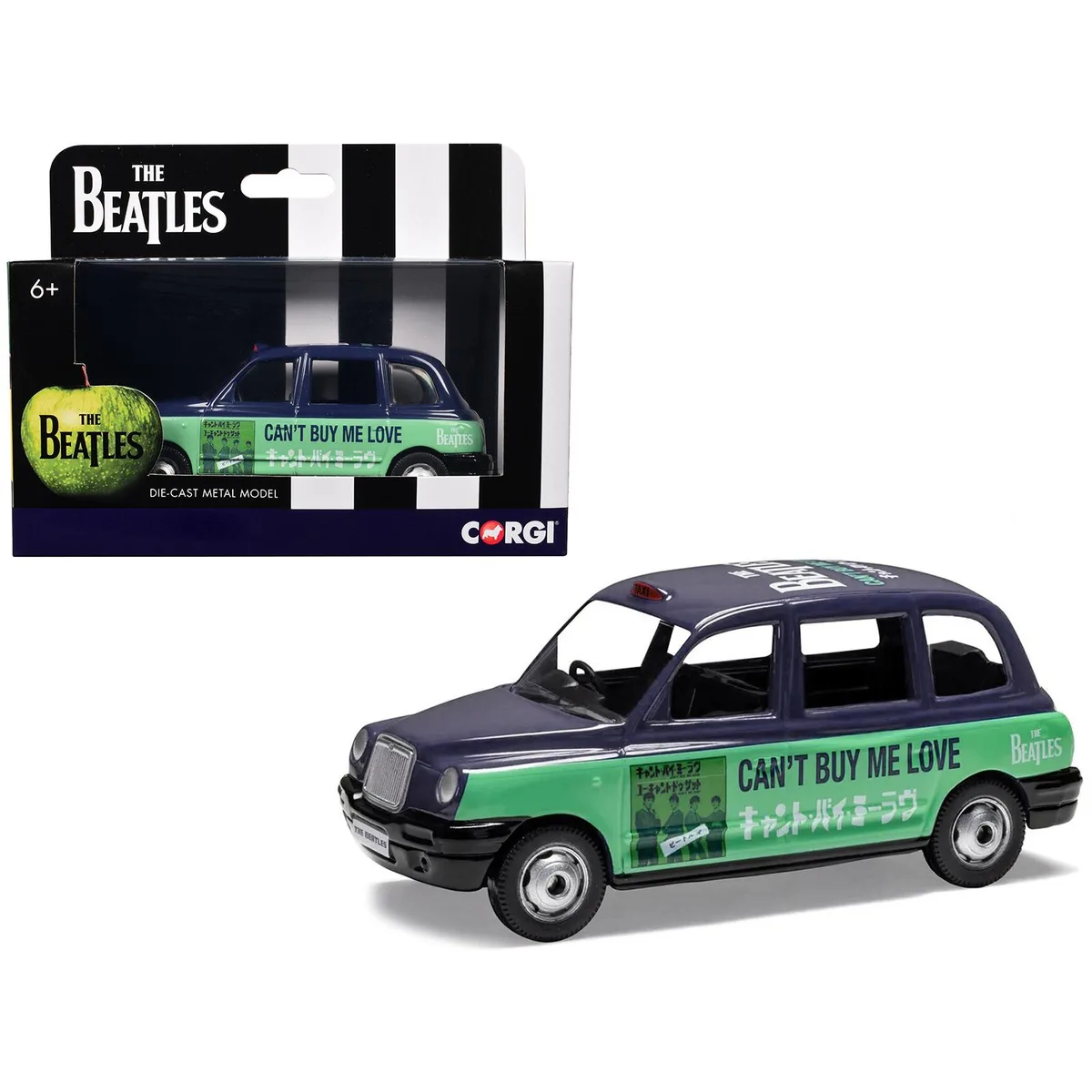 Corgi Corgi The Beatles London Taxi RHD "Can't Buy Me Love" 1:36 Diecast Hobby Collectible — product photo