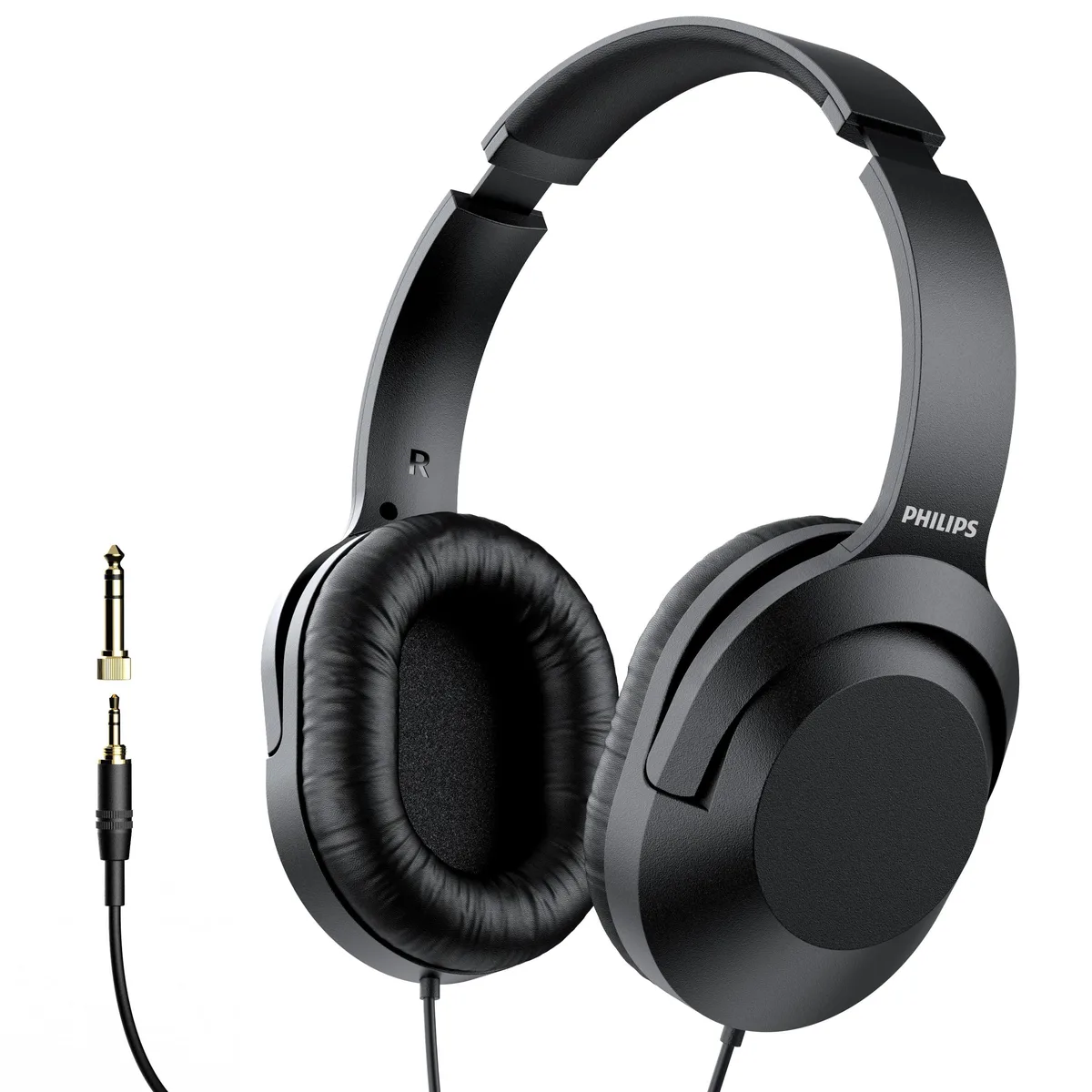  Philips PH p2000 Over-Ear Headphones 40mm 16ohm 3.5mm 6.3mm adapter — product photo