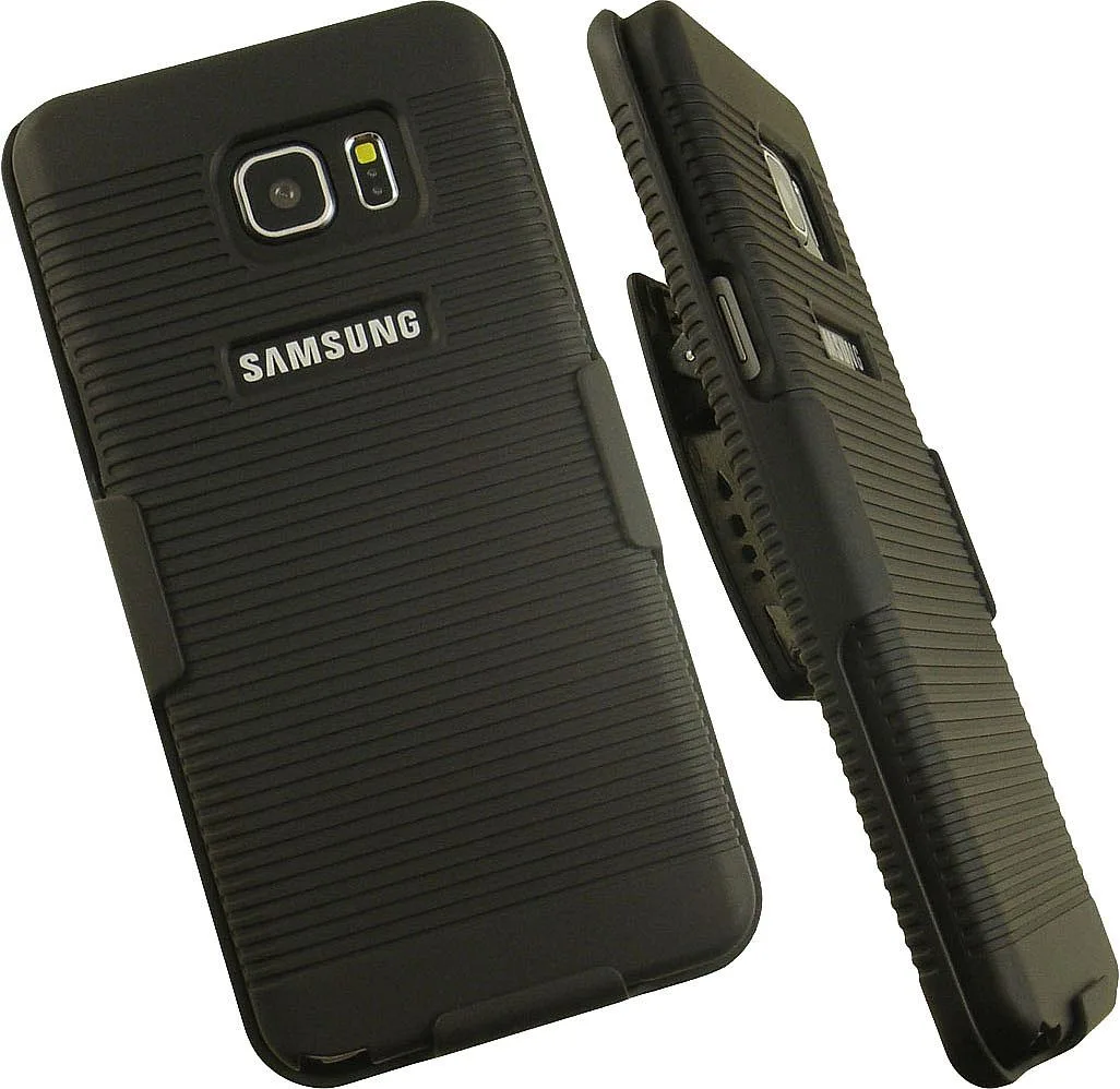 Nakedcellphone Nakedcellphone Case + Holster Combo with Stand for Samsung Galaxy Note 5 Black HOLCOM-NOTE5-STRIPE — product photo