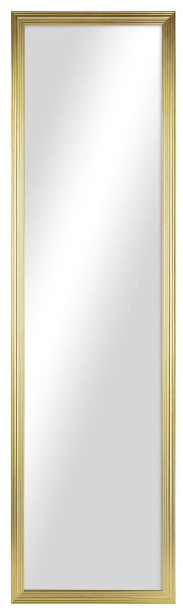 None Continuous None Continuous 13.5 x 49.5 inch Gold Rectangle Bath Mirror — product photo