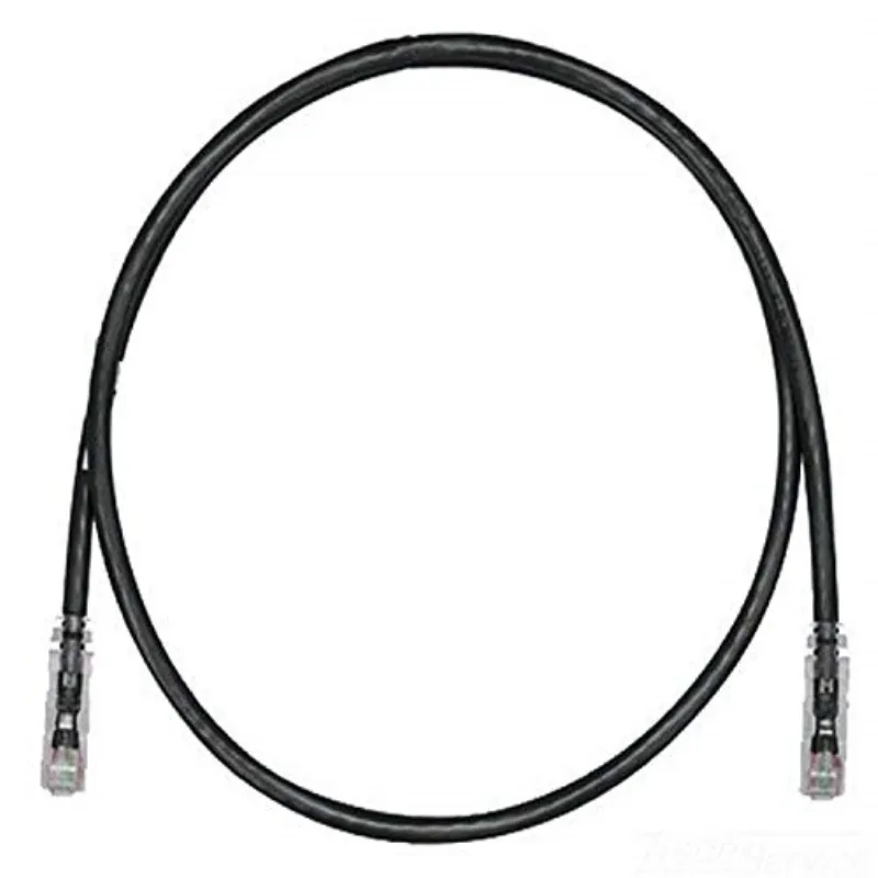 Panduit Panduit UTPSP5BLY Cat 6 UTP patch cord 5 ft black network ethernet cable — product photo