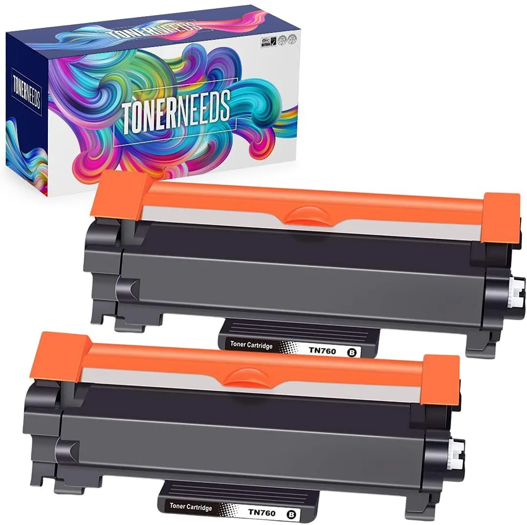 NuoTo NuoTo TN760 Black Toner Cartridge 2 Pack 3000 Pages — product photo