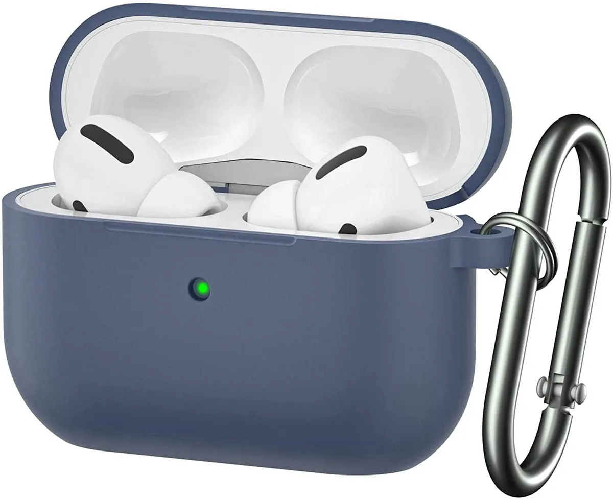 NO. NO. AirPods Pro Silicone Case with Keychain Blue 2019 — product photo