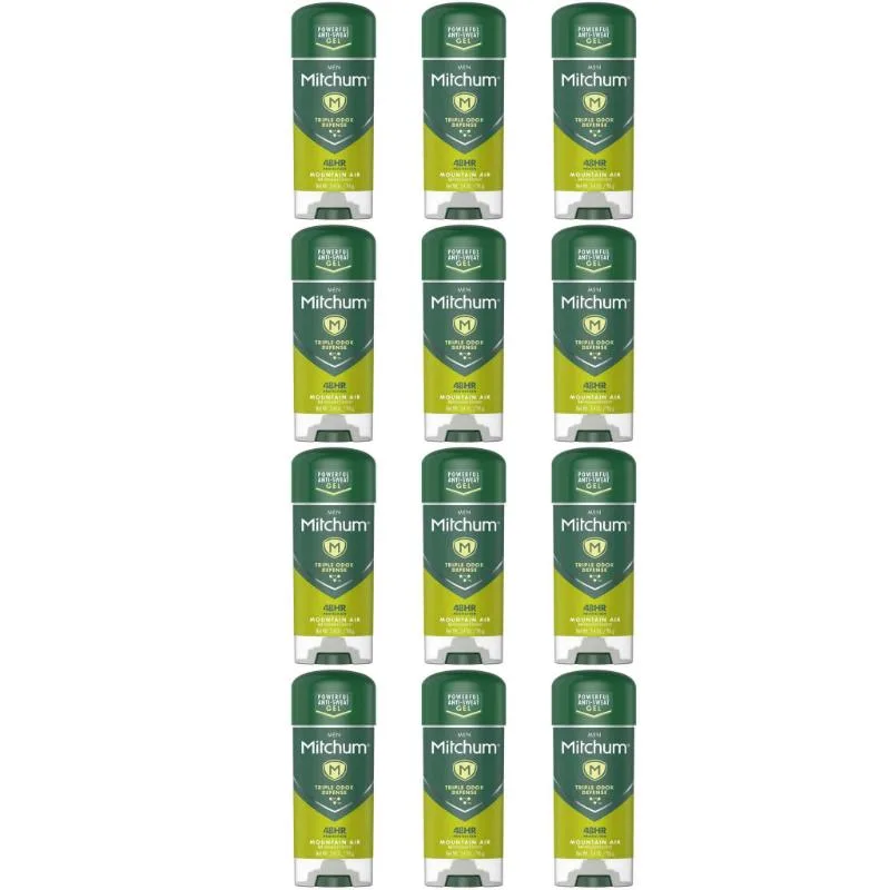 Mitchum Mitchum Antiperspirant Deodorant Gel Stick Mountain Air 3.4 oz 12-pack skin care — product photo