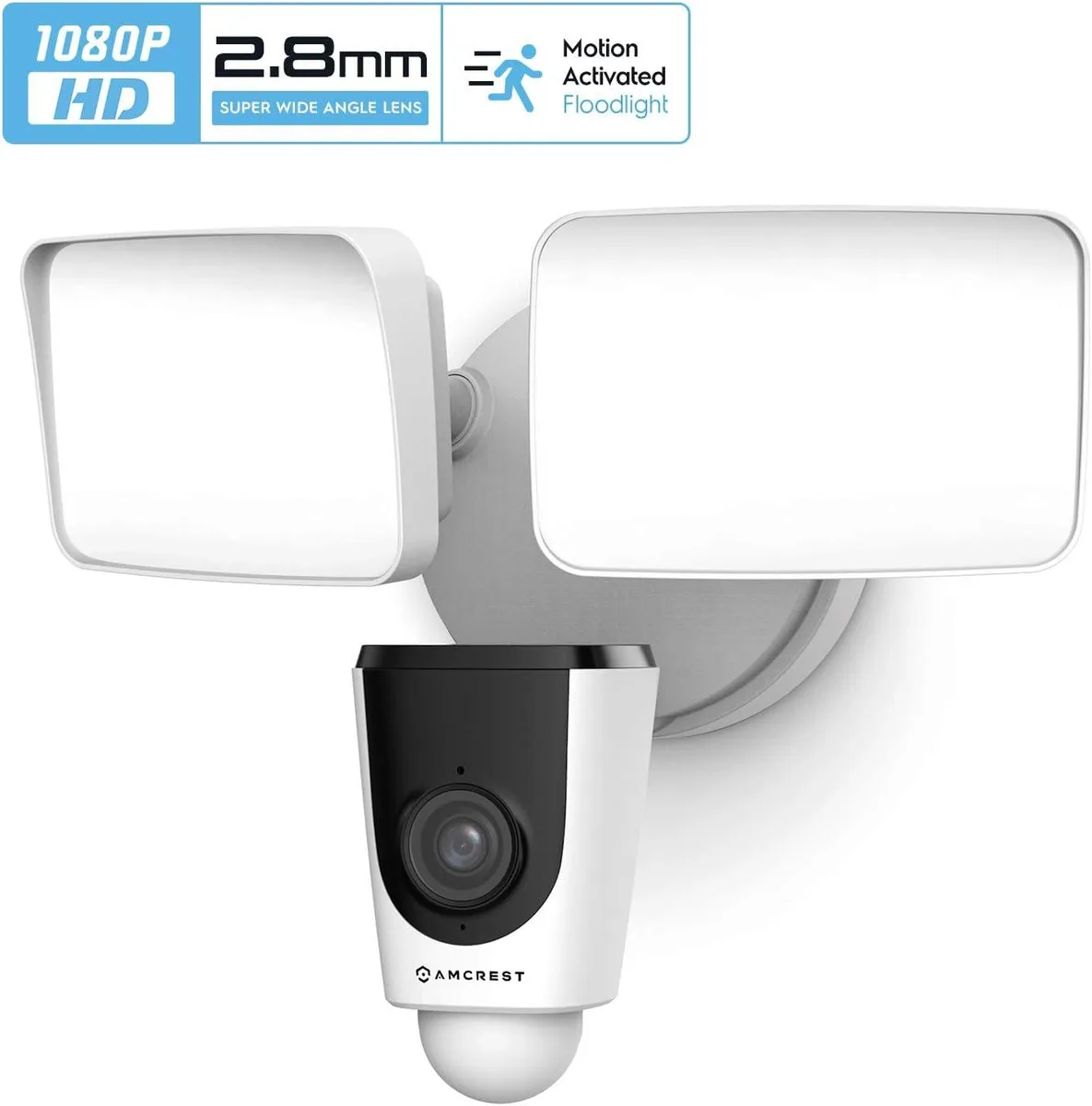 Amcrest Amcrest Floodlight Camera 1080p 114° IP65 110dB Siren 2.8mm 2000lm WiFi — product photo