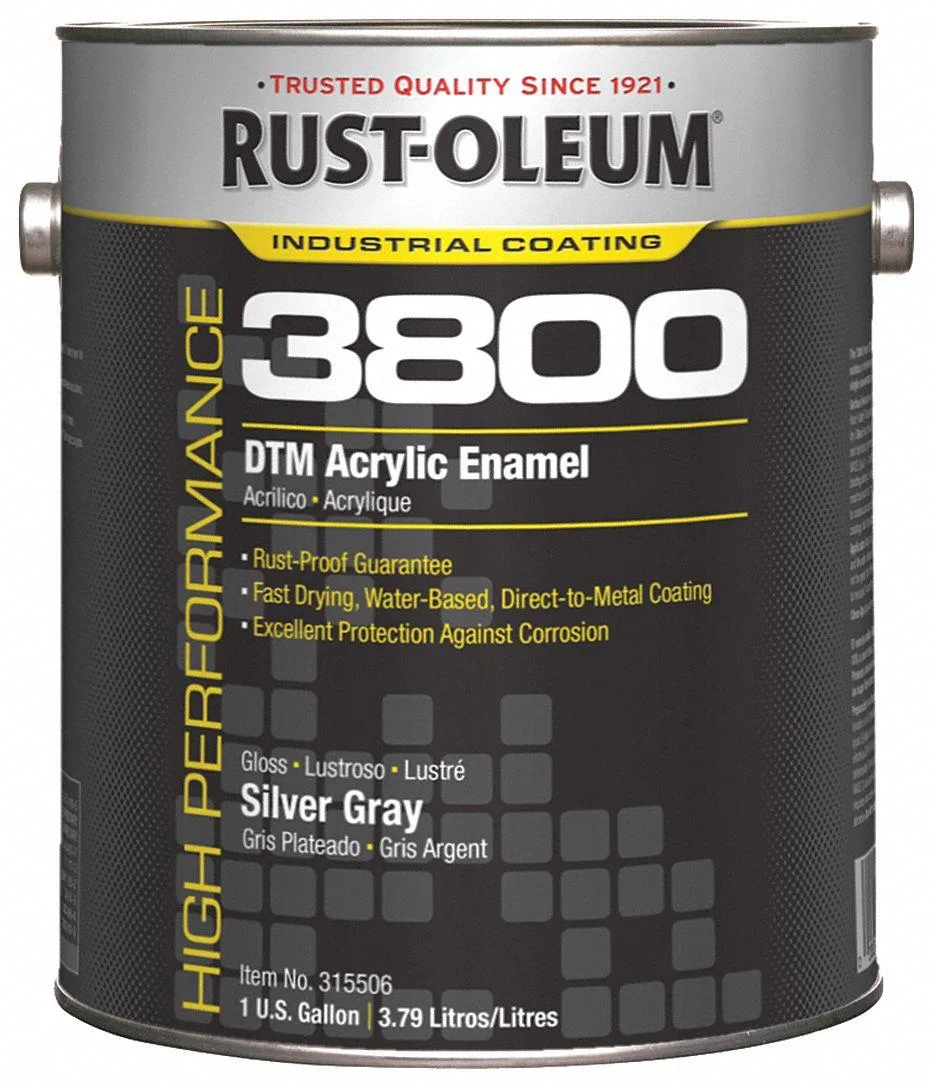 Rust-Oleum Acrylic Enamel Silver Gray Gloss 1 gal paint can