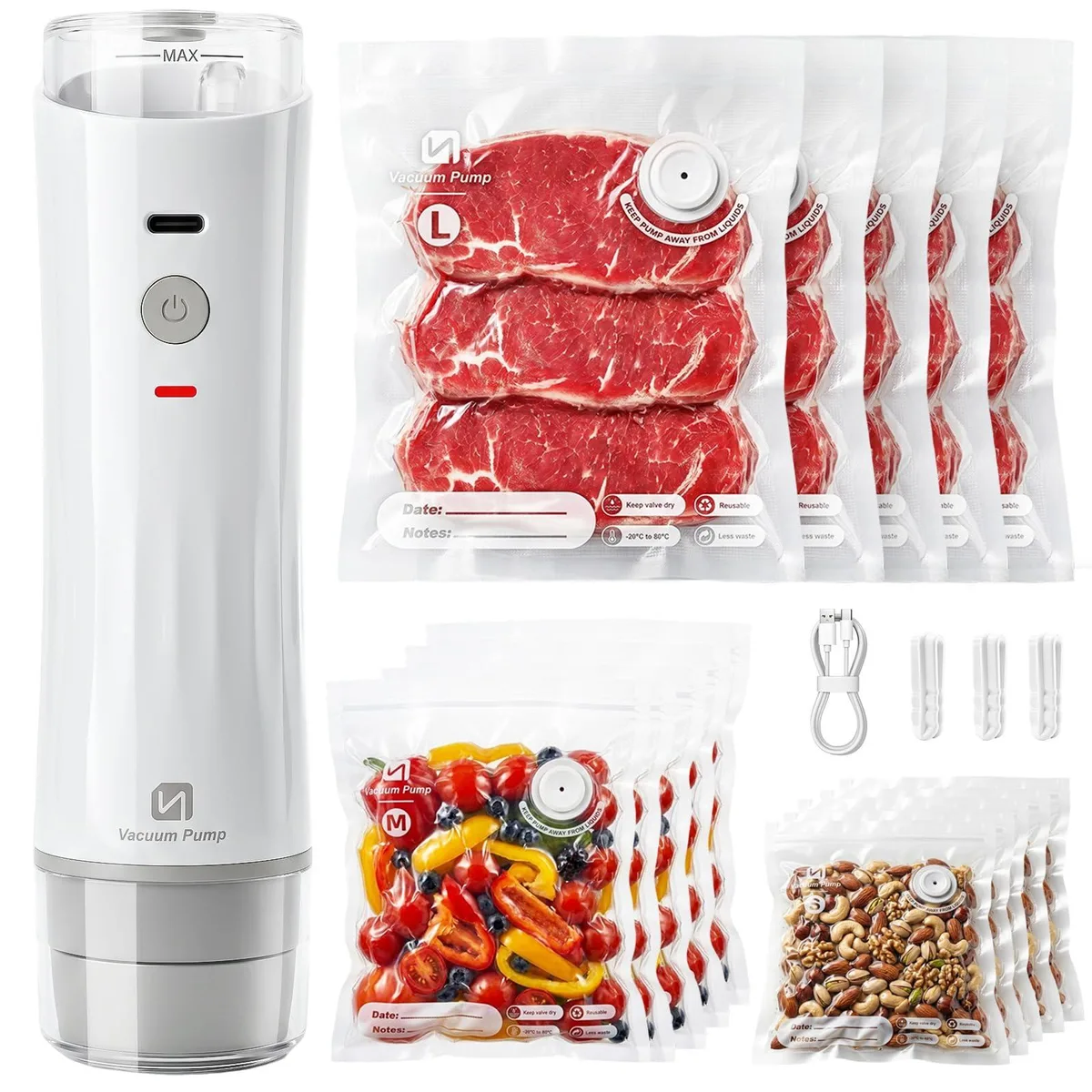  FoodSaver ShinePick Vacuum Sealer Clear with 15 Bags — product photo