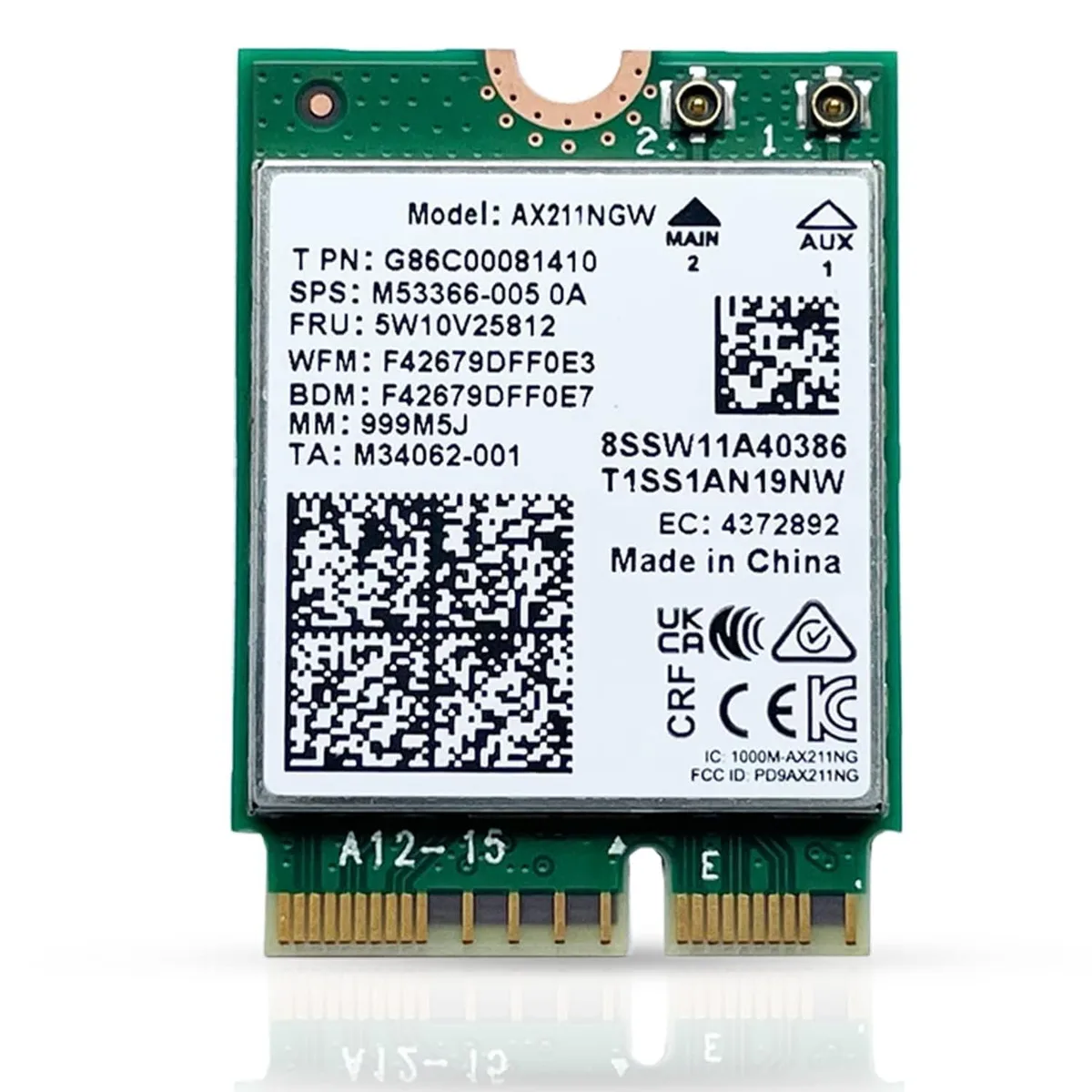 HighZer0 Electronics HighZer0 Electronics AX211NGW Wi-Fi 6E network card Bluetooth 5.3 — product photo