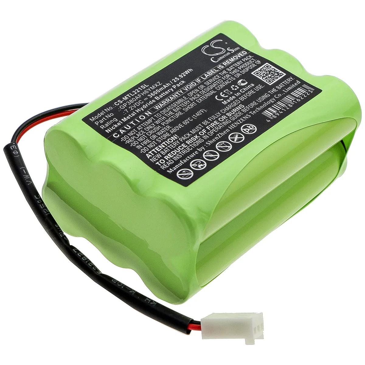 Cameron &amp; Co Cameron &amp; Co DS-CS-MTL221SL GPS Accessory 7.2V 3600mAh Green — product photo